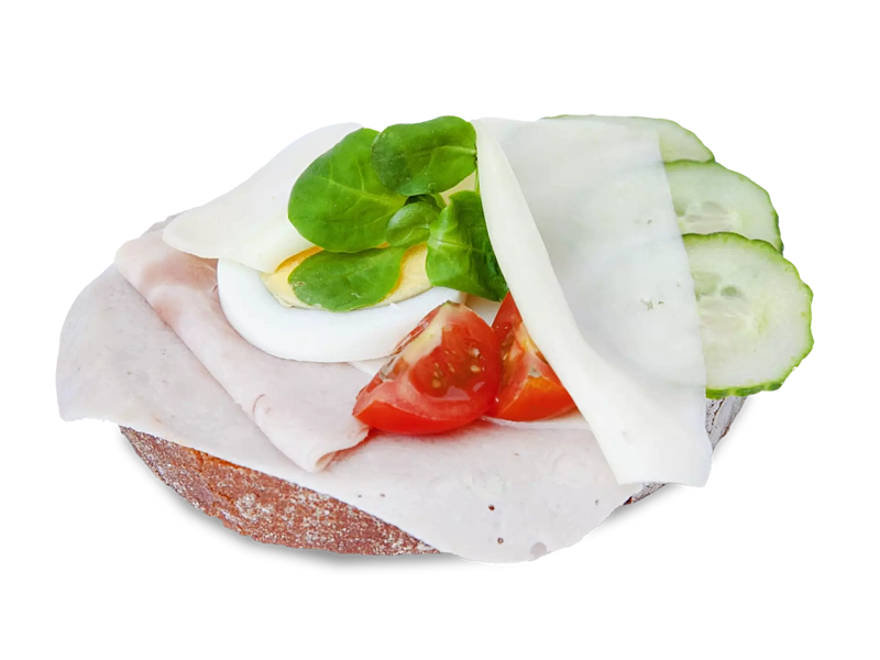 Chlebík zaúdená šunka